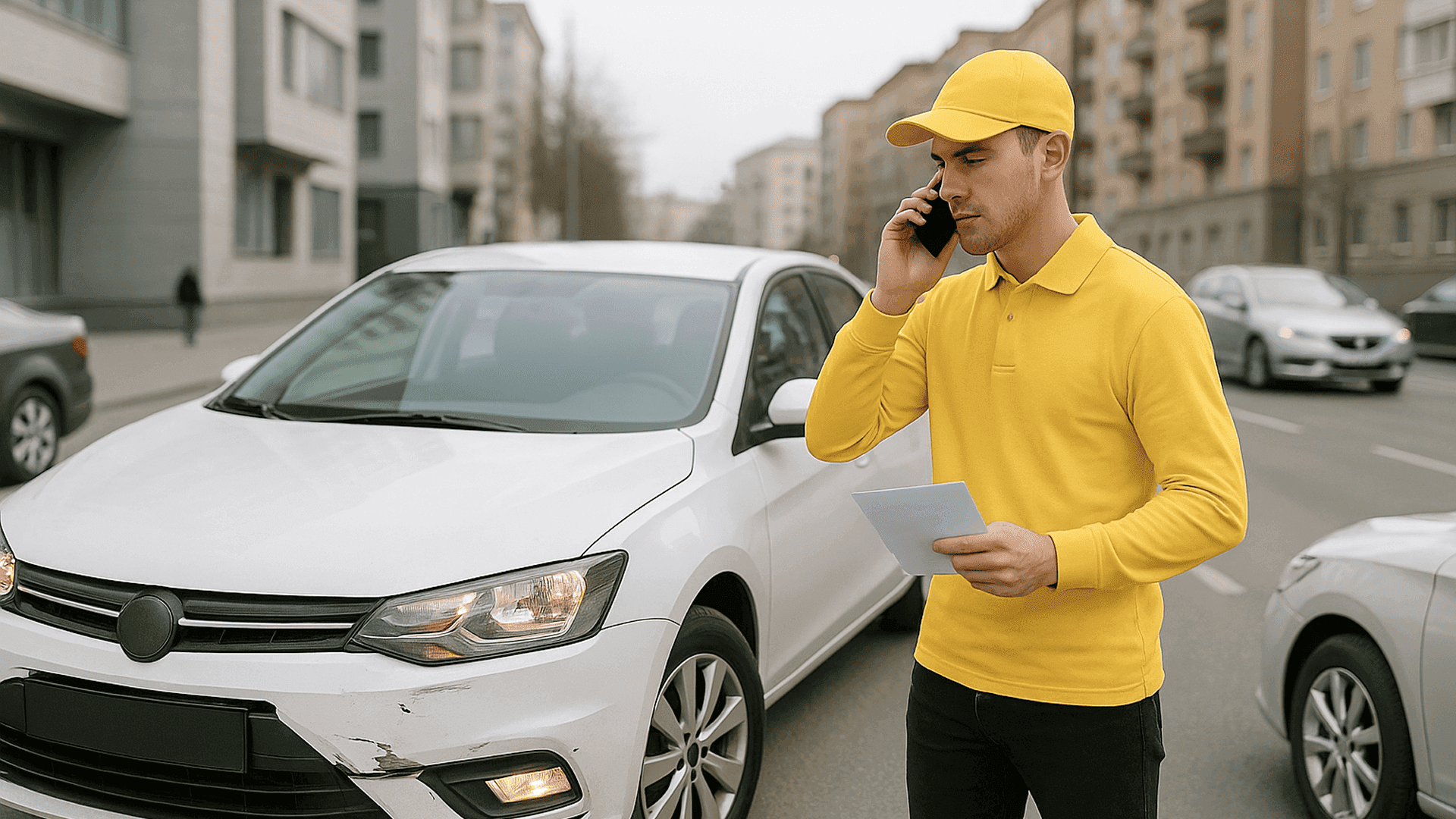 Как поступать курьеру при ДТП: пошаговая инструкция