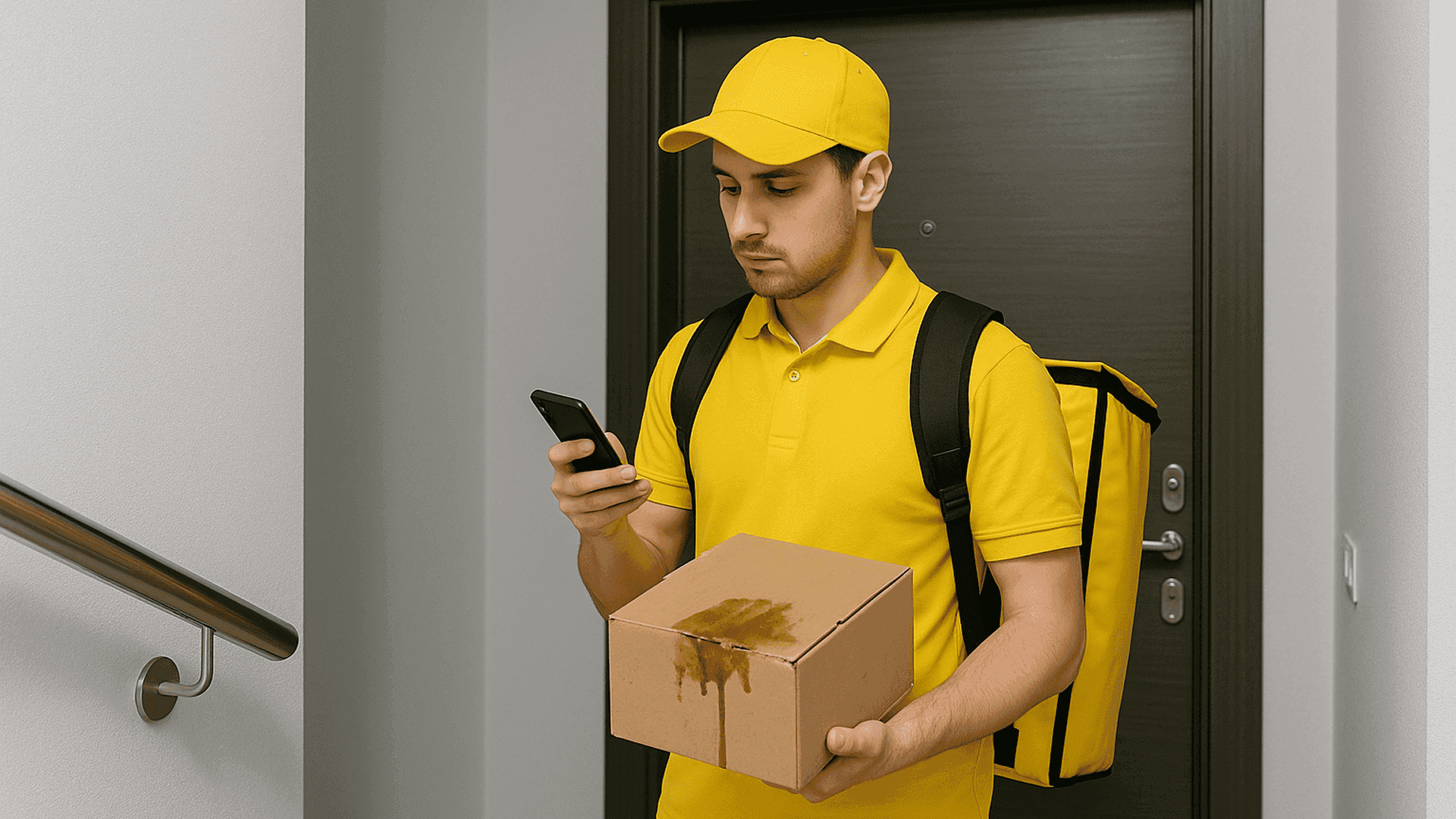 Что делать курьеру, если заказ испачкан или повреждён при доставке