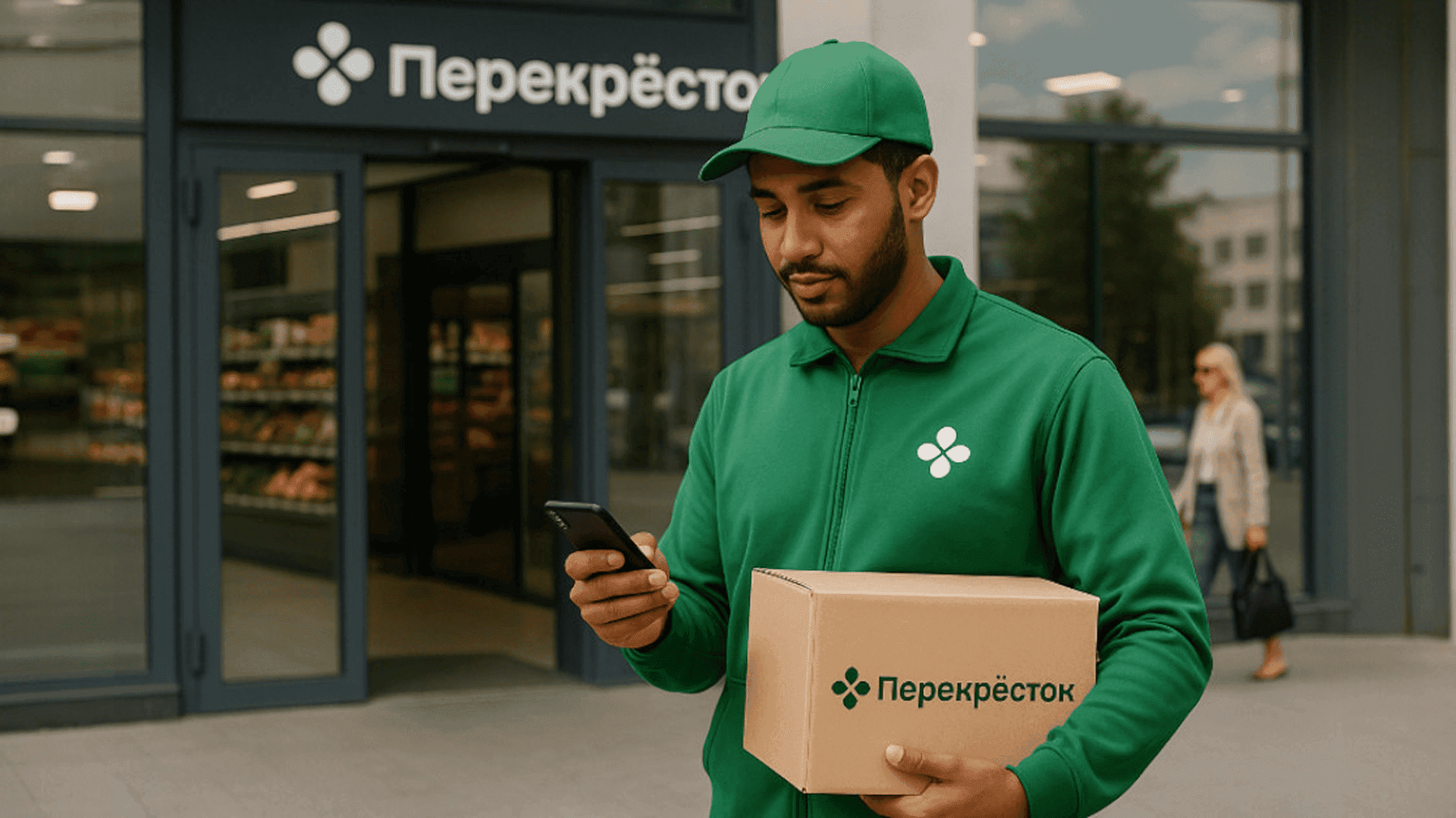 Как устроиться курьером иностранцу в Перекрёстке