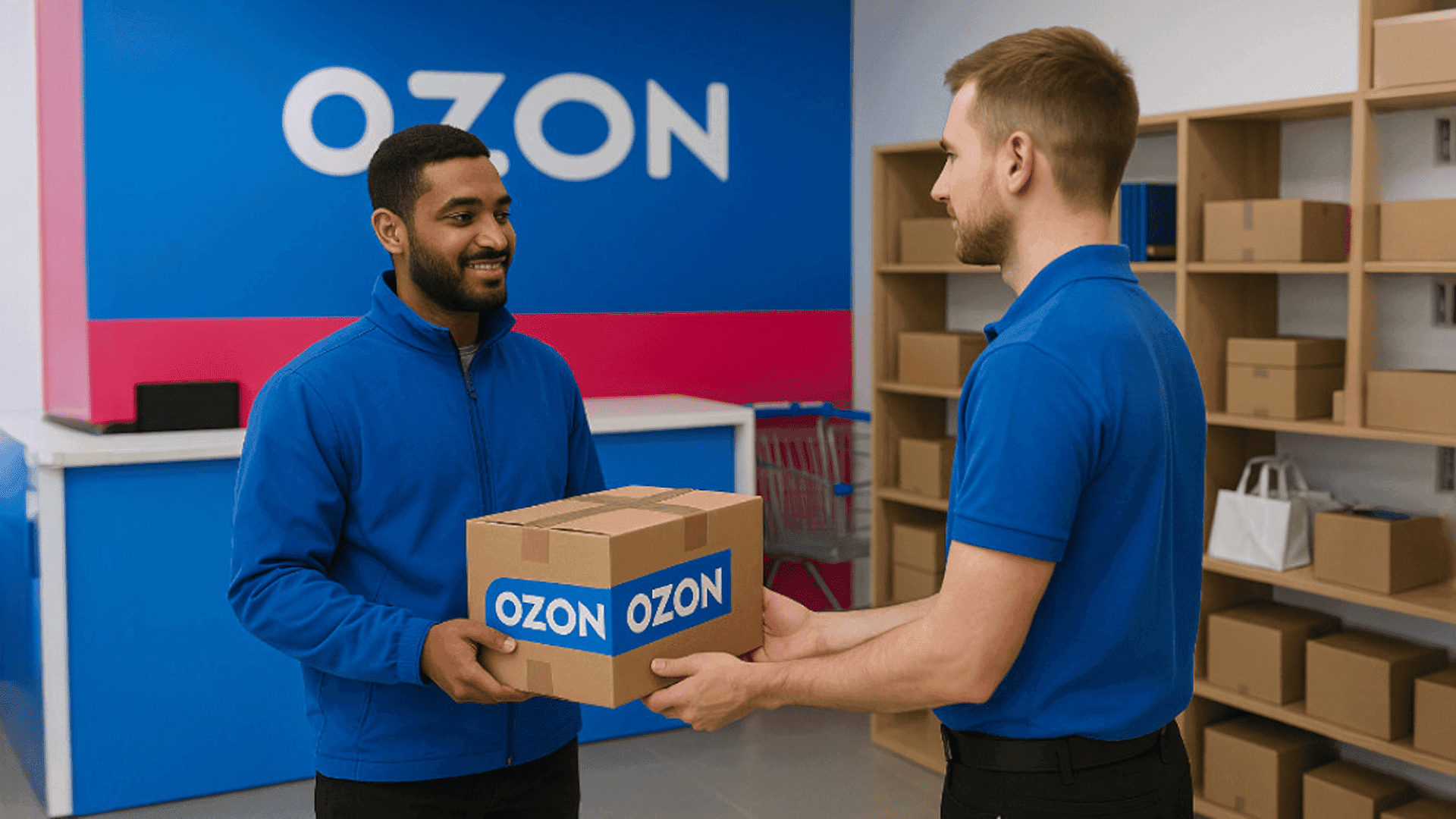 Как устроиться курьером иностранцу в Ozon