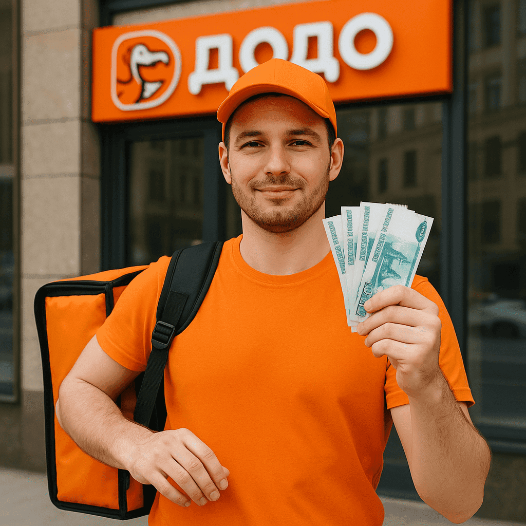 Сколько зарабатывает курьер в Додо?